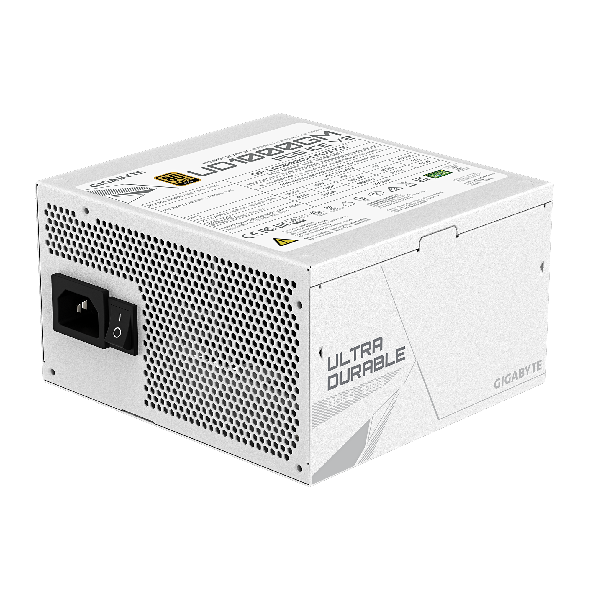 Захранващ блок Gigabyte UD1000GM PG5 V2 ICE - 1000W 80+ Gold PCIe 5.1 Ready 5