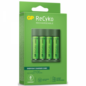 Зарядно у-во GP BATTERIES B421  210AAHCE-EB4+4 AA NiMH 2100mAh  1