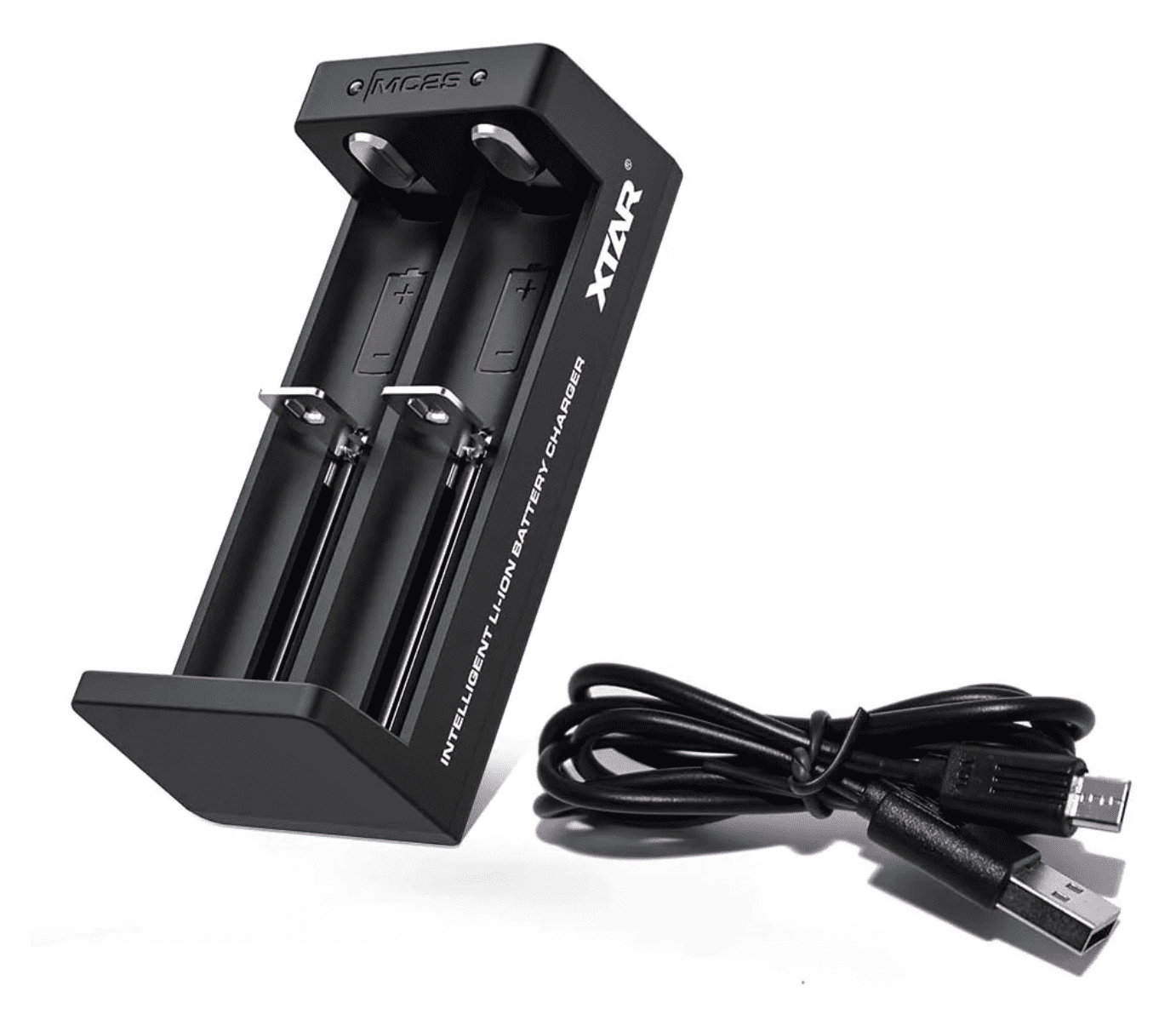Зарядно у-во XTAR MC2S NEW, USB Type-C , Universal Charger, LiIon & NIMH, 18650, CR123, AA, AAA с 2 гнезда 1