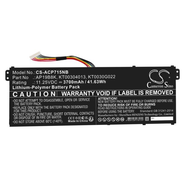 Батерия за лаптоп ACER Aspire 3 A314-22-A1YY, Aspire 5 A514-53-58BG AP18C4K LiPo 11,25V 3700 mAh CAMERON SINO 1