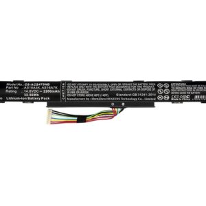 Батерия  за лаптоп ACER Aspire E5 476G 53KY; Aspire E5-575-36BC; Aspire F5-522-65GG  AS16A5K Liion 14.8V 2200mAh CAMERON SINO 1
