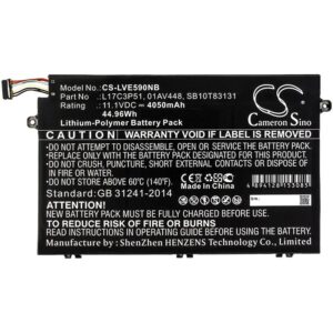 Батерия за лаптоп LENOVO ThinkPad E14, ThinkPad E15, ThinkPad E480, ThinkPad E580 L17C3P51 LiPo 11.1V 4050 mAh CAMERON SINO 1