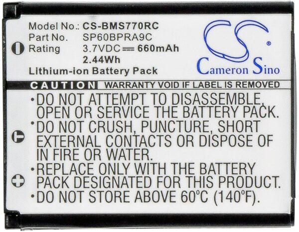 Батерия за телефон Panasonic KX-TCA285, KX-TCA385, KX-UDT121 LiIon 3,7V 660 mAh Cameron Sino 1