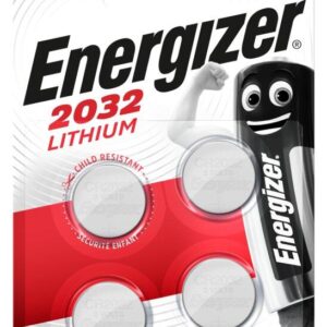 Бутонна батерия литиева ENERGIZER CR2032. 3V, 4pk блистер 1