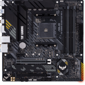 Дънна платка ASUS TUF GAMING B550M-PLUS WIFI II, AMD AM4, micro ATX, 4x DDR4, dual M.2, Wi-Fi 6, PCIe 4.0, Aura Sync RGB 1