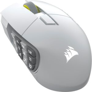 Геймърскa оптична мишка CORSAIR SCIMITAR ELITE WIRELESS SE White, 33000 DPI 1