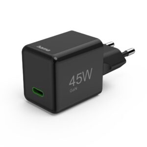 HAMA Бързо мини зарядно GaN, USB-C, PD, 45 W, черно 1