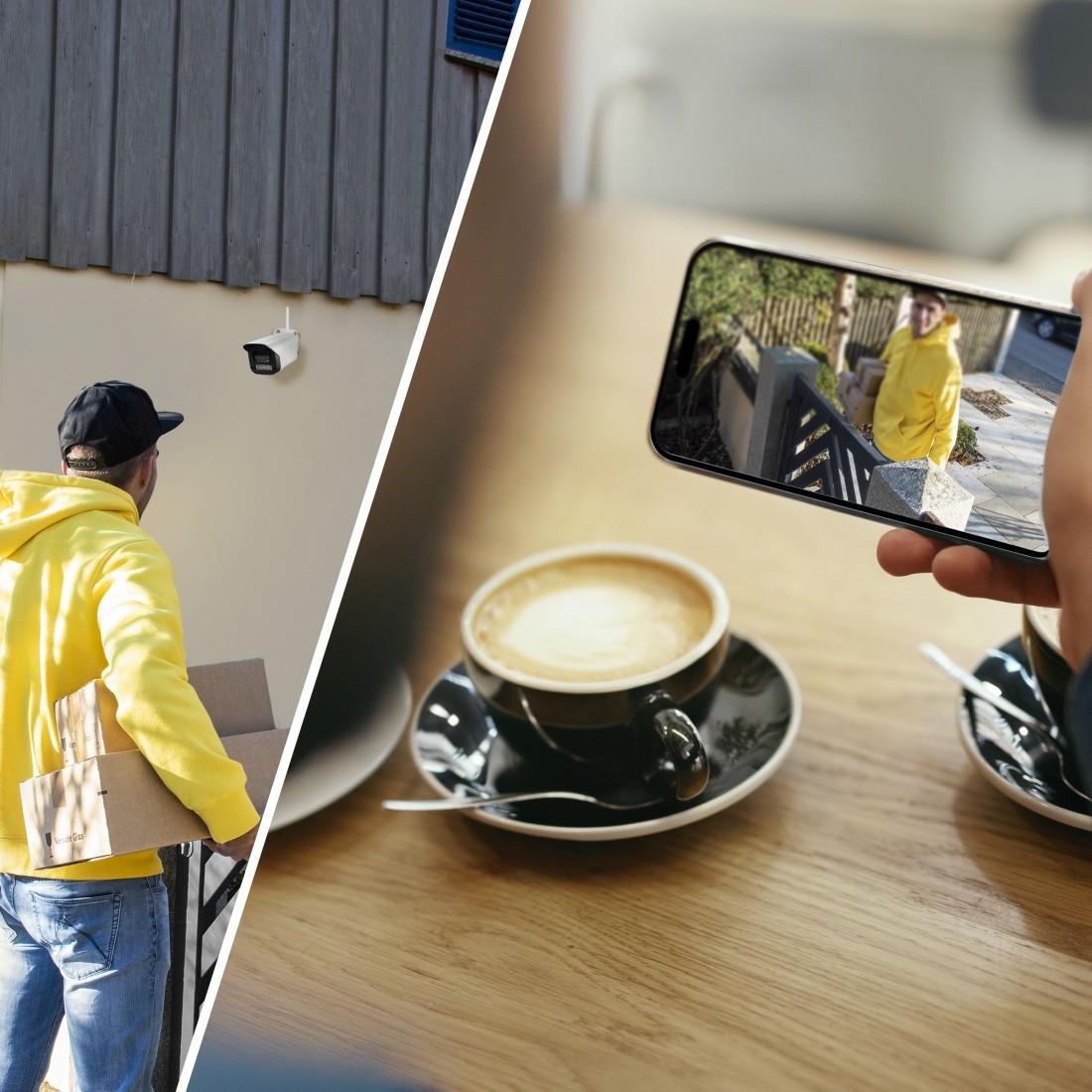 HAMA Wi-Fi камера 1080p, за външна употреба, нощно виждане, запис 8