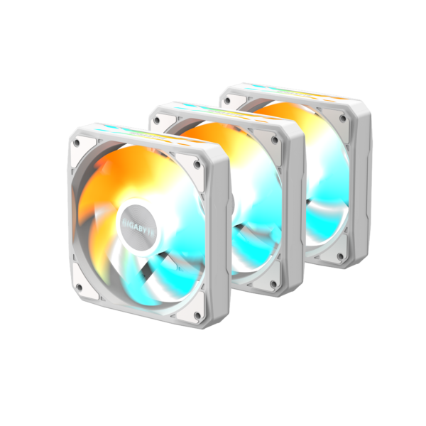 Комплект вентилатори 3-Pack GIGABYTE AORUS EZ CHAIN FAN 120 ICE, 120x120x25mm ARGB 1