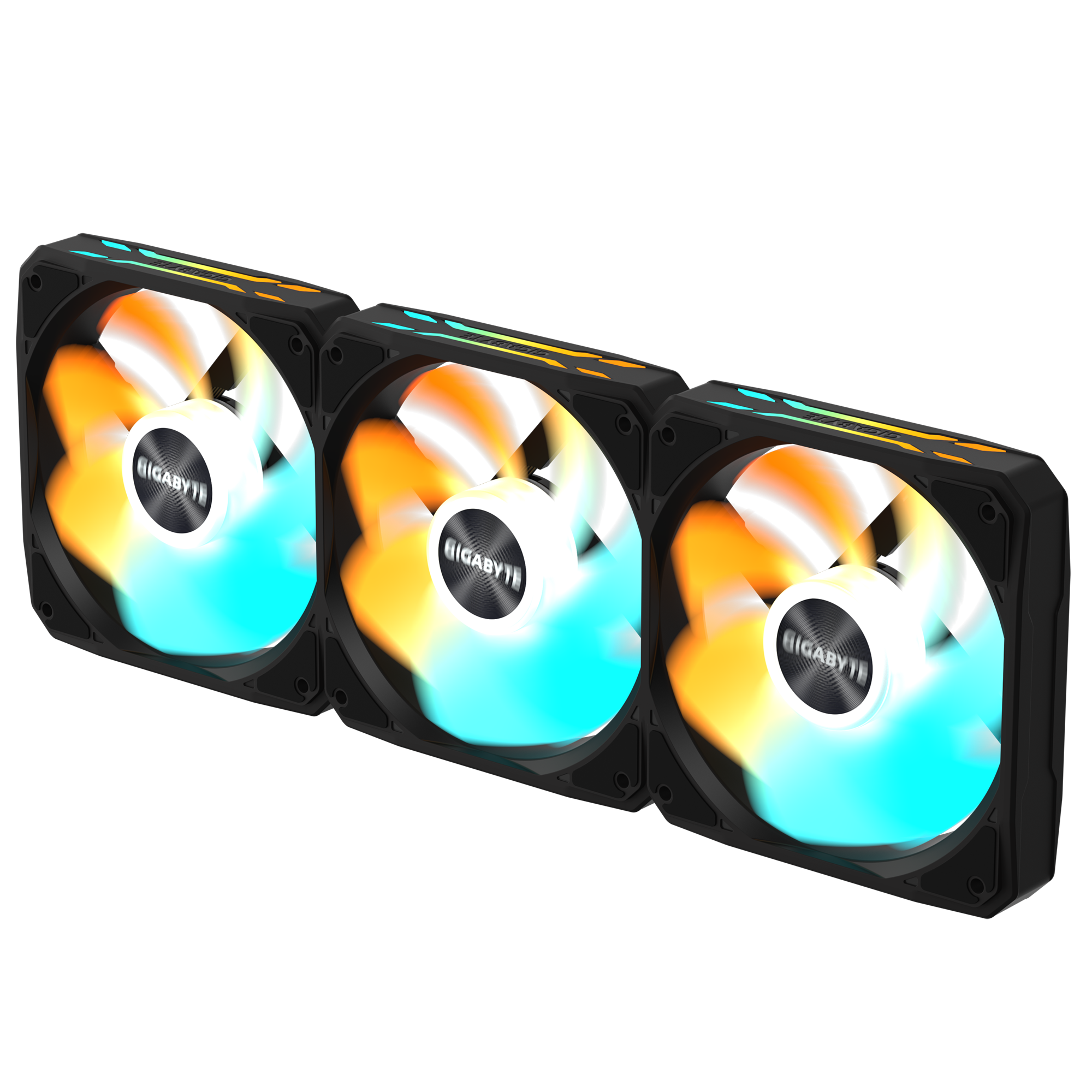 Комплект вентилатори 3-Pack GIGABYTE AORUS EZ CHAIN RVS FAN 120 - 120x120x25mm ARGB 3