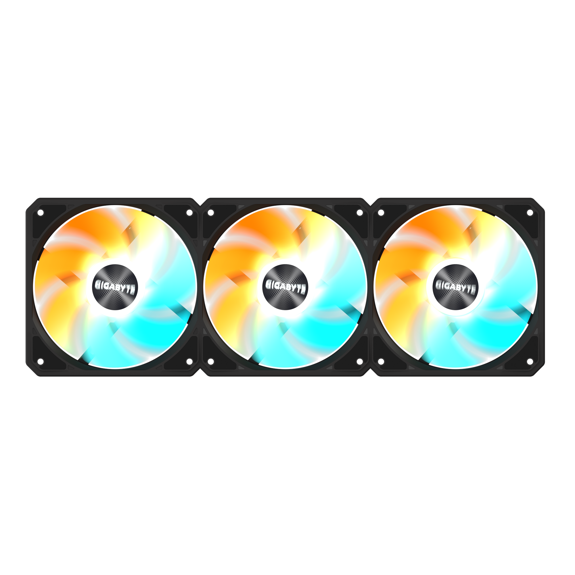 Комплект вентилатори 3-Pack GIGABYTE AORUS EZ CHAIN RVS FAN 120 - 120x120x25mm ARGB 5