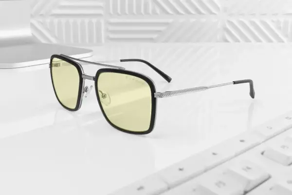 Компютърни очила GUNNAR Baron Silver - Amber 1