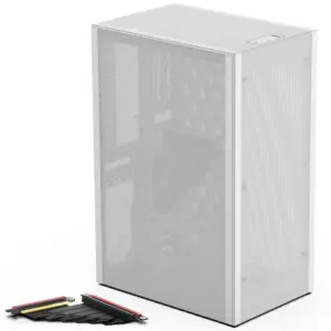 Кутия Ssupd Meshlicious Full Mesh PCIE 4.0 Edition Mini-ITX Case - White 1