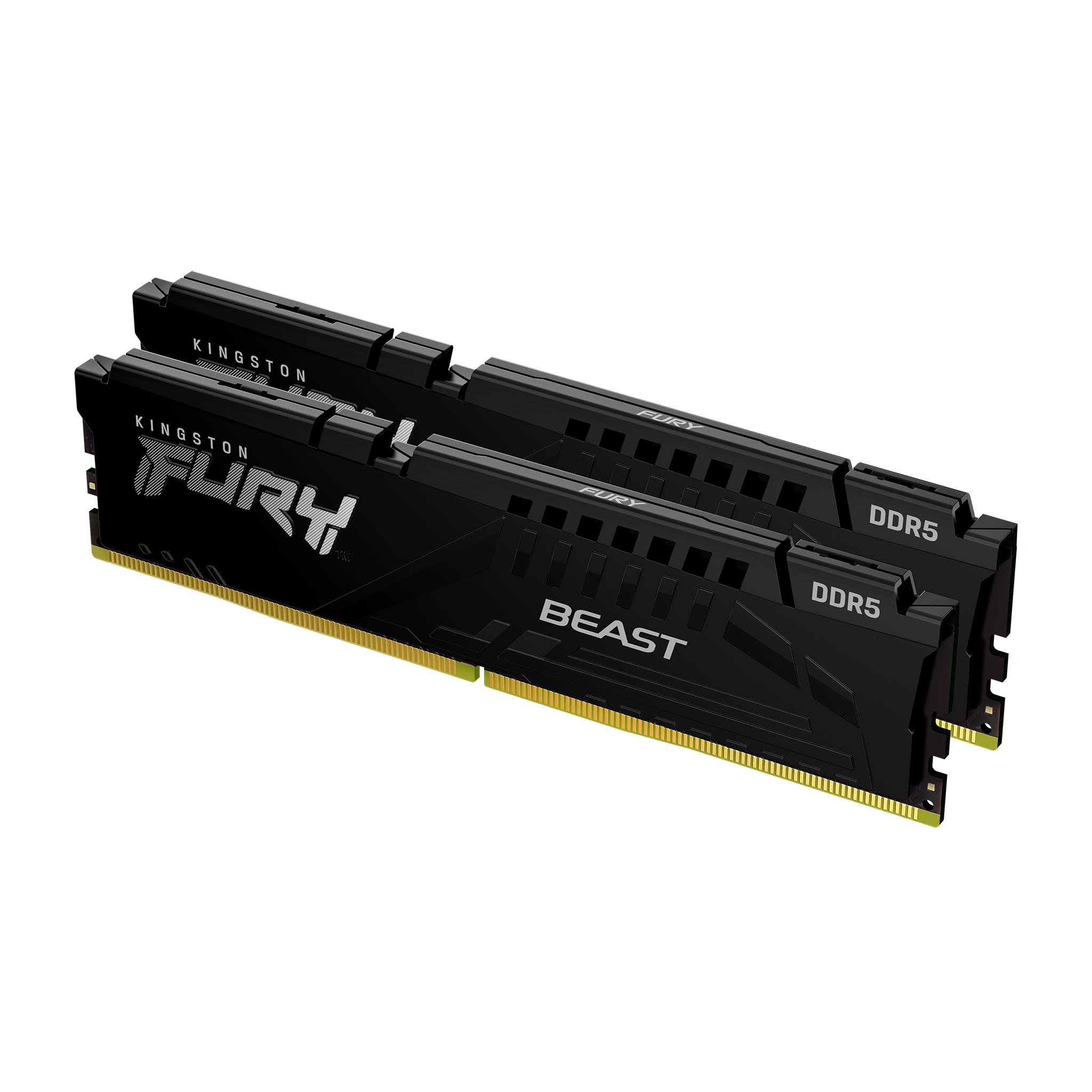 Памет Kingston FURY Beast Black 128GB(2x64GB) DDR5 5600MHz CL40 - AMD EXPO 1