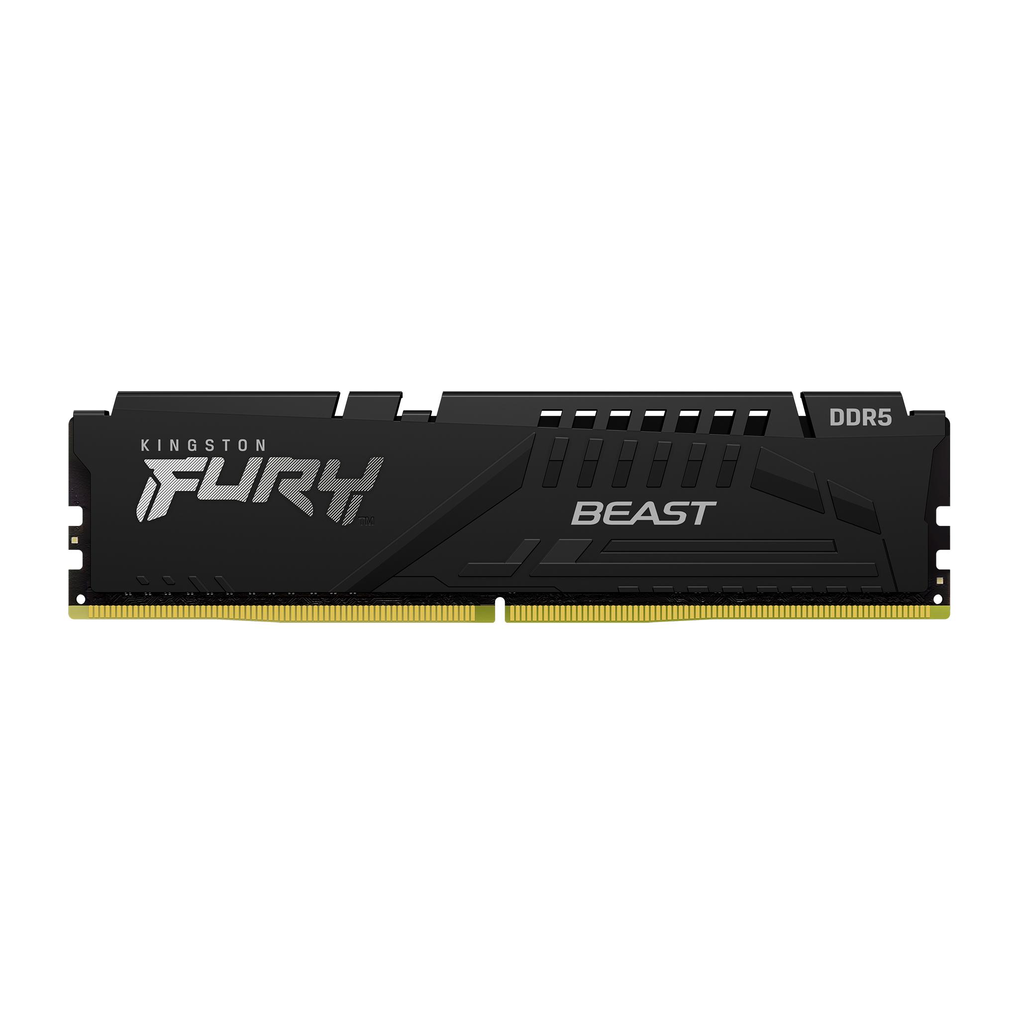 Памет Kingston FURY Beast Black 128GB(2x64GB) DDR5 5600MHz CL40 - AMD EXPO 2