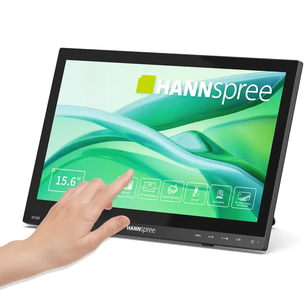 Портативен тъч Монитор Hanspree HT165HPB - 15.6" IPS FHD(1920x1080), HDMI, VGA 1