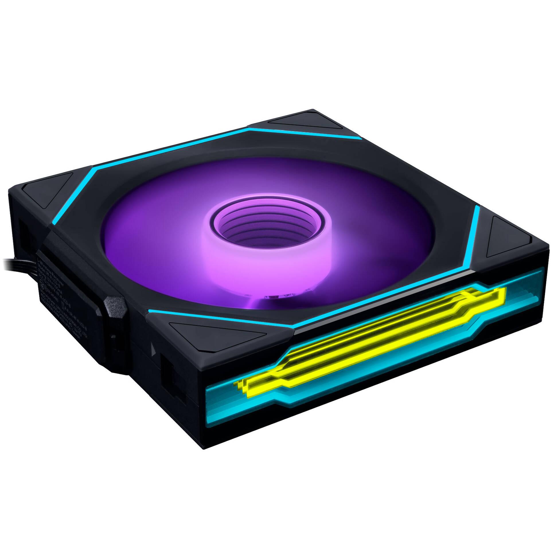 Вентилатор Lian Li UNI FAN SL-INF Wireless ARGB PWM - Reverse Blade, 120 mm Черен 1