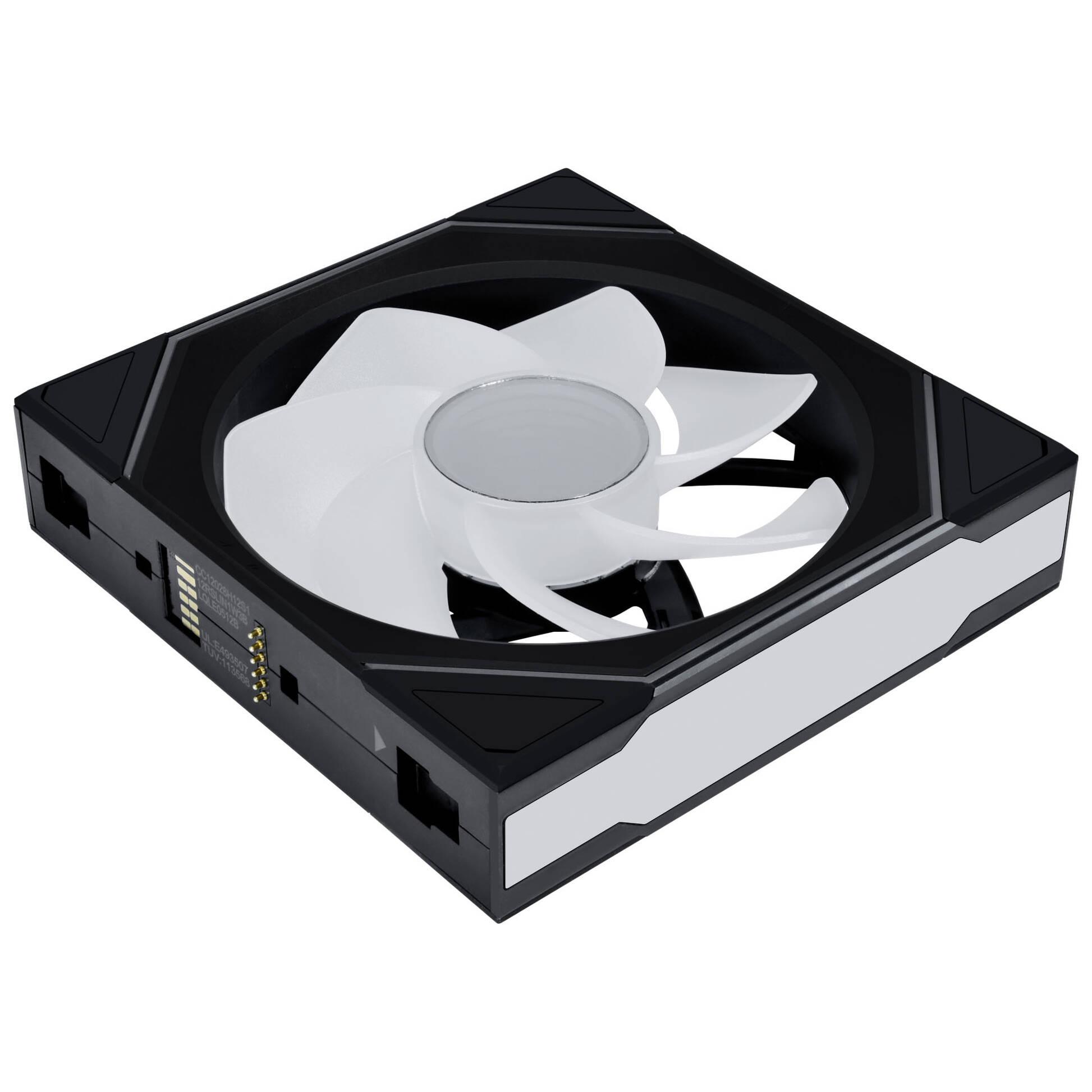 Вентилатор Lian Li UNI FAN SL-INF Wireless ARGB PWM - Reverse Blade, 120 mm Черен 2