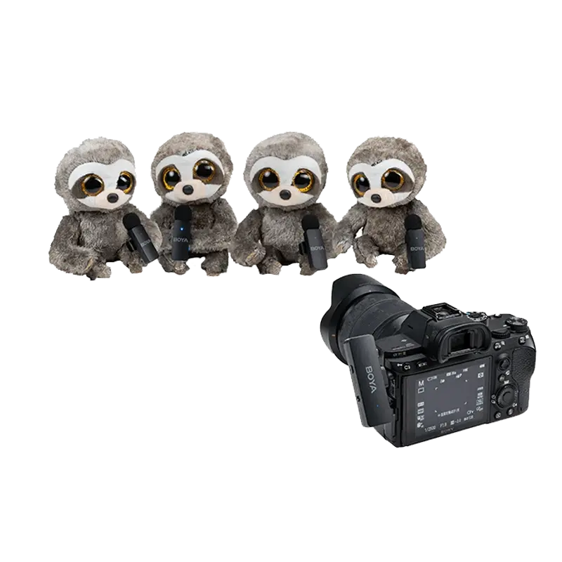 Безжична микрофонна система BOYA BY-V4 6