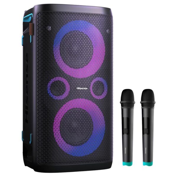 Блутут колонка Hisense Party Storm 1, Безжични микрофони - Черна 1