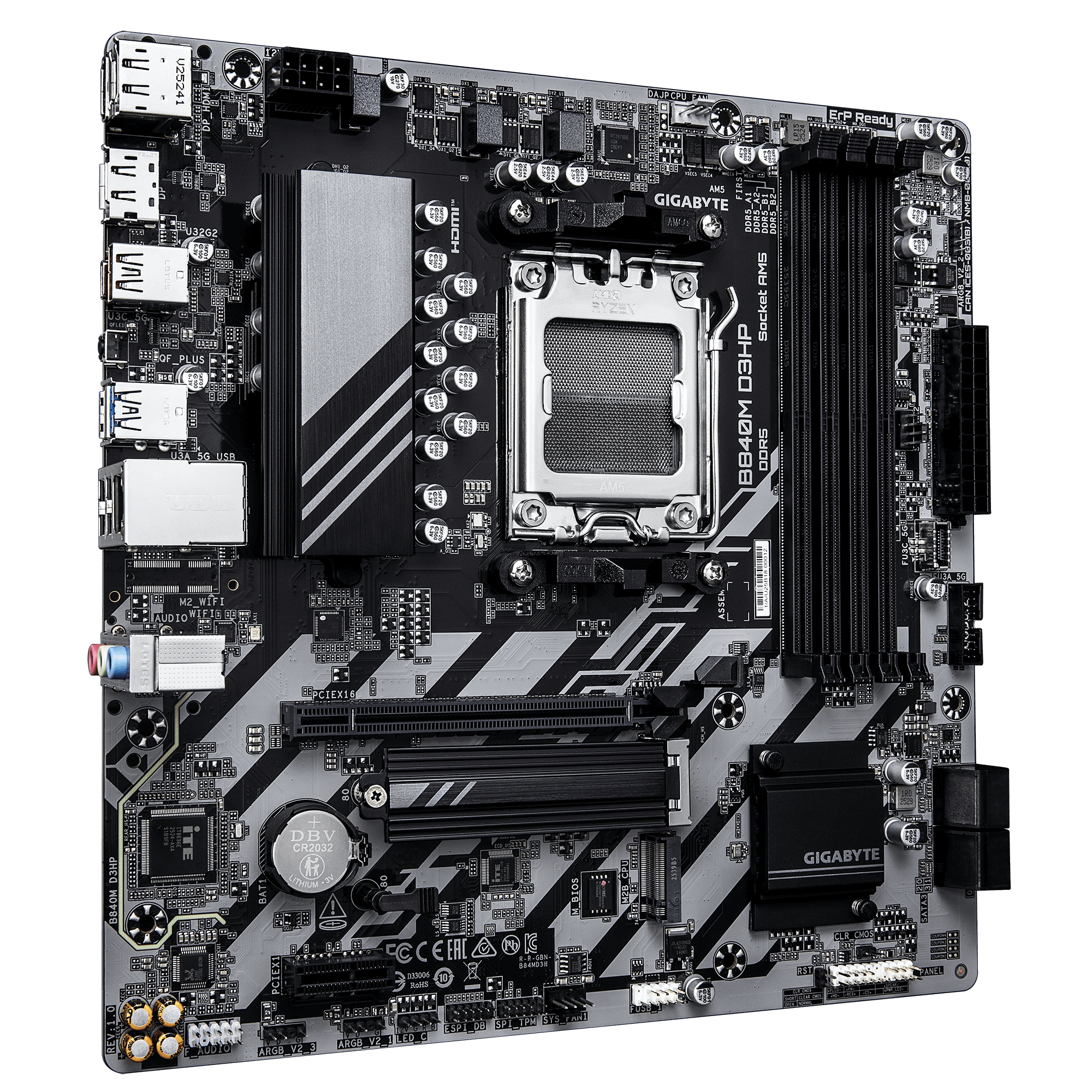 Дънна платка GIGABYTE B840M D3HP socket AM5 2