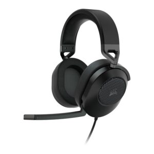 Геймърски слушалки с микрофон Corsair HS65 Carbon - Black 1