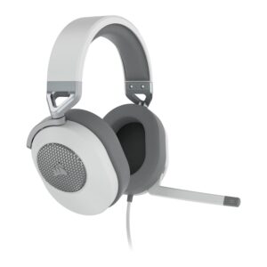 Геймърски слушалки с микрофон Corsair HS65 - White 1