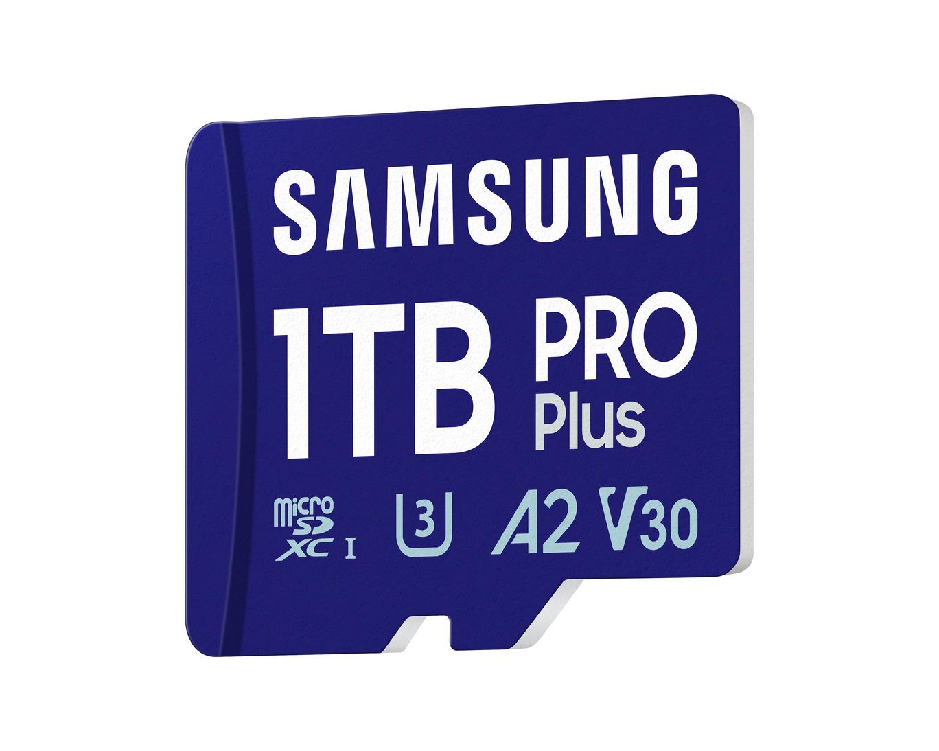 Карта памет Samsung PRO Plus 1 TB, microSDXC UHS-I Class 10, с адаптер 2
