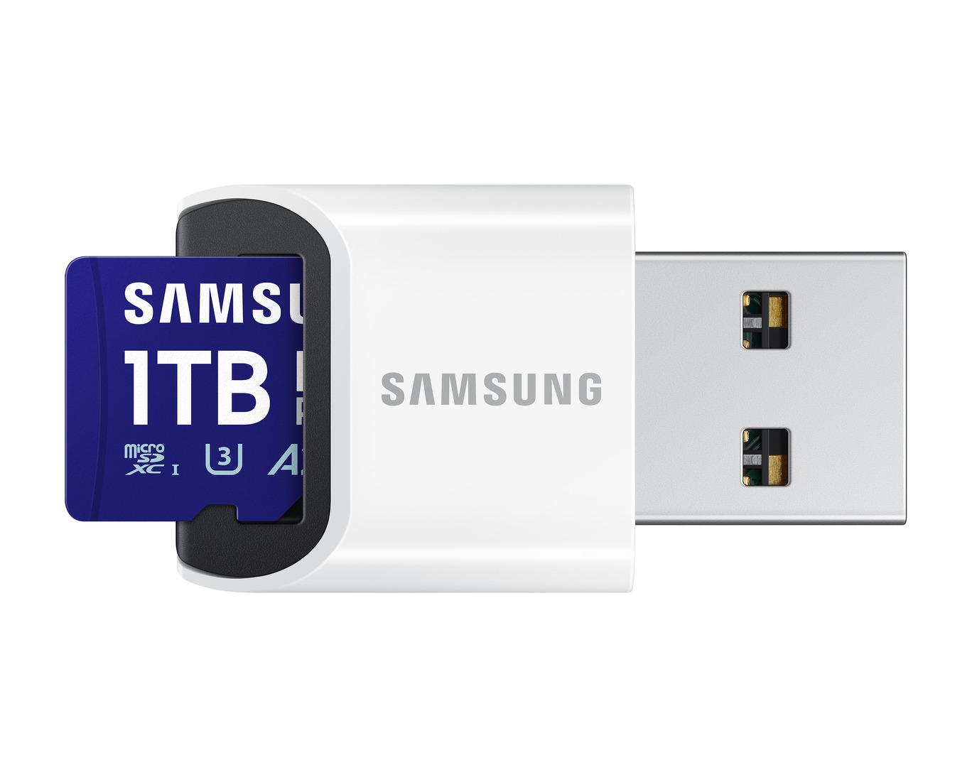 Карта памет Samsung PRO Plus 1 TB, microSDXC UHS-I Class 10, с адаптер 3