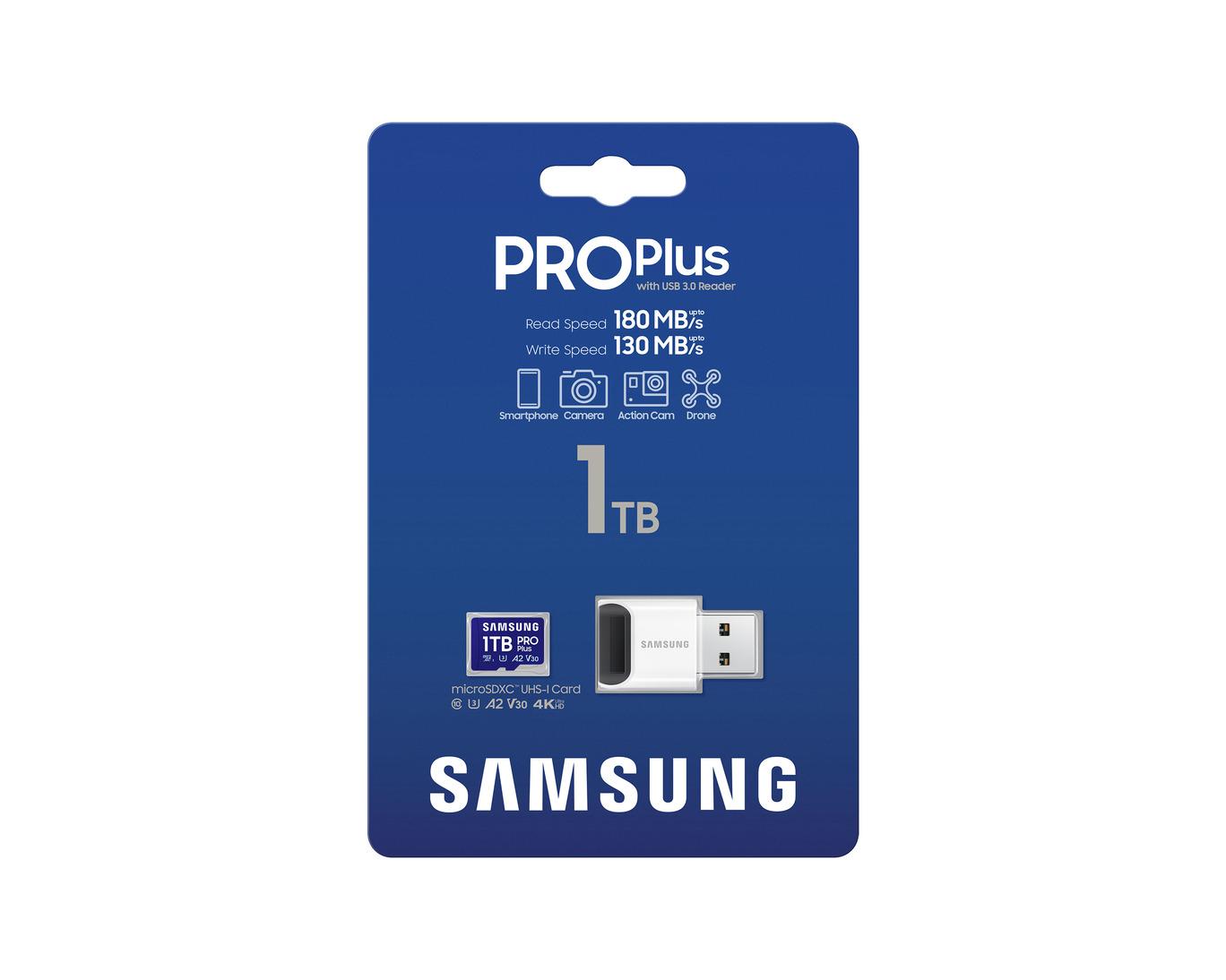 Карта памет Samsung PRO Plus 1 TB, microSDXC UHS-I Class 10, с адаптер 5