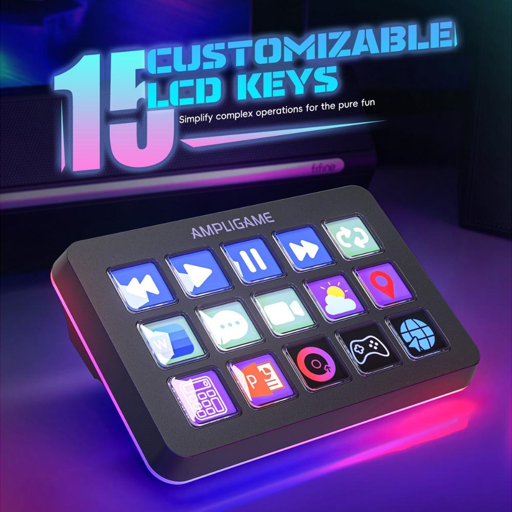 Контролер Fifine D6 Stream 15 Customized Keys and Software 5