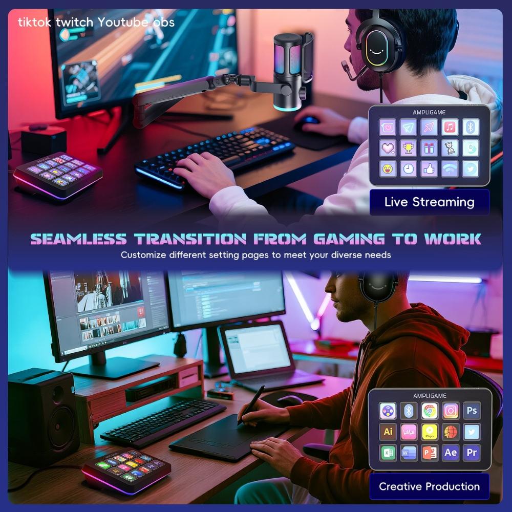 Контролер Fifine D6 Stream 15 Customized Keys and Software 7