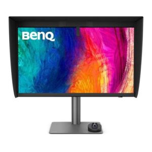 Монитор BenQ PD2770U, професионален 27" IPS, 4K, 3840x2160, 100% Rec.709, 99% Adobe RGB, 99% P3, USB hub, регулируема стойка, pivot 1