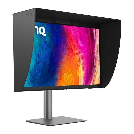 Монитор BenQ PD2770U, професионален 27" IPS, 4K, 3840x2160, 100% Rec.709, 99% Adobe RGB, 99% P3, USB hub, регулируема стойка, pivot 2