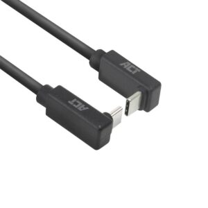 ACT Кабел USB-C - USB-C, 2м, 10Gbps 60W, ъглов нагоре/надолу 1