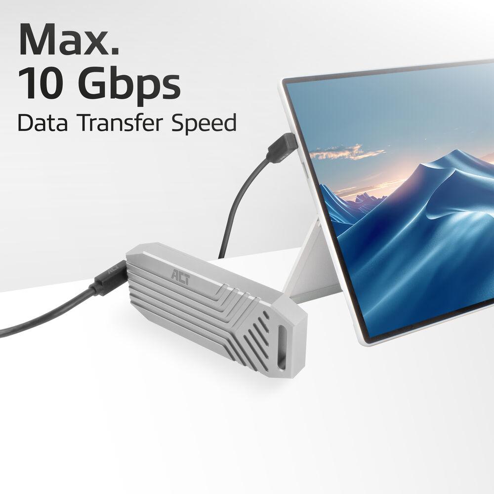 ACT Кабел USB-C - USB-C, 2м, 10Gbps 60W, ъглов нагоре/надолу 6