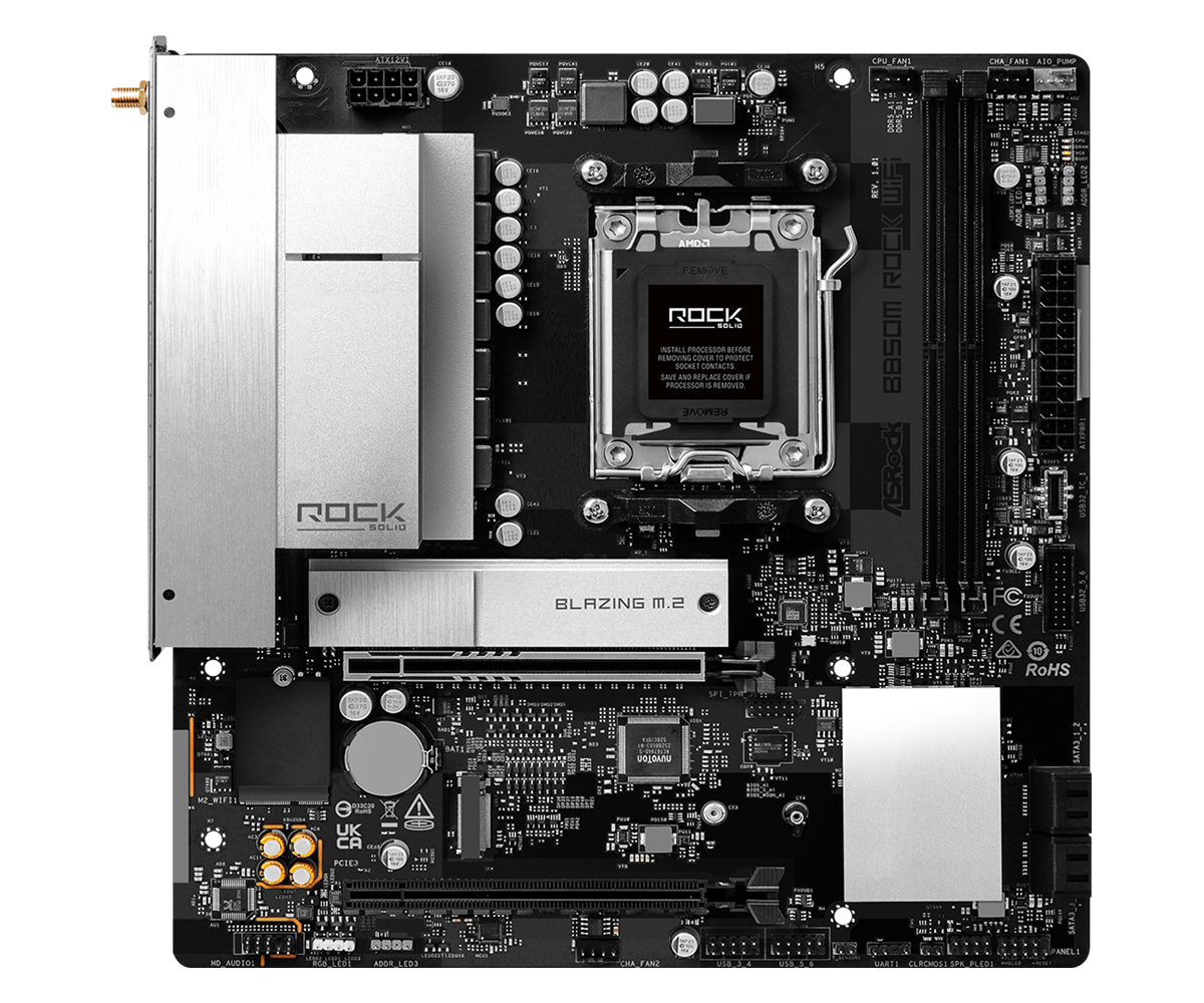 Дънна платка ASRock B850M ROCK WIFI socket AM5 1