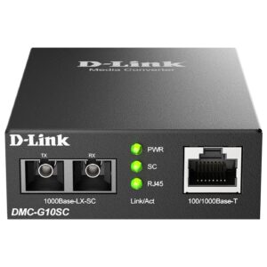 Медиа конвертор D-link DMC-G10SC/E, 100/1000Base-T to 1000Base-LX SC Single-Mode (10 km) 1