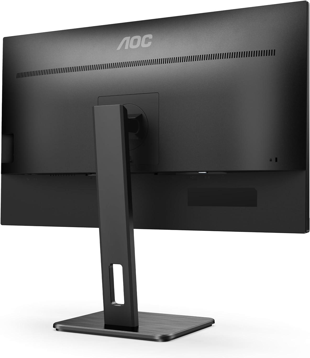 Монитор AOC 27P2Q, 27" IPS, WLED,1920x1080, 100Hz, 250cd/m2 VGA, DP, HDMI, USB SPEAKERS, Hub 2