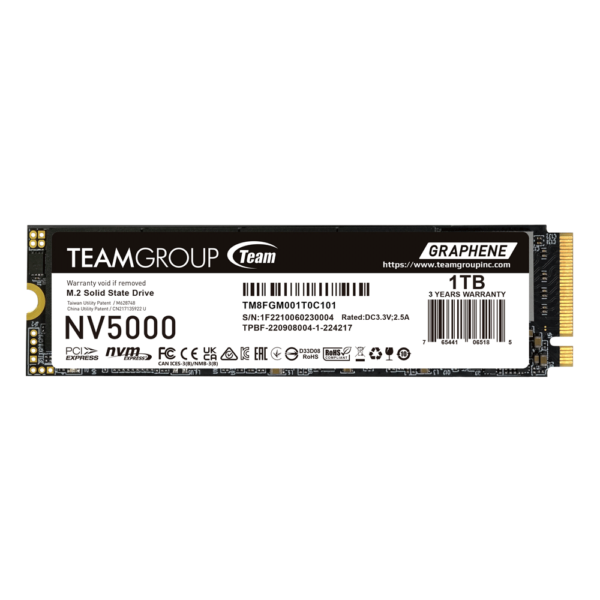 SSD Team Group NV500, M.2 2280 NVMe, 1TB, PCI-e 4.0 x4 1