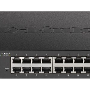 Суич D-Link DGS-1100-24V2, 24 портов 10/100/1000 Gigabit Smart Switch, управляем 1