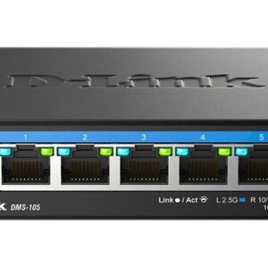 Суич D-Link DMS-105/E, 5 портов 2.5G Multi-Gigabit 1