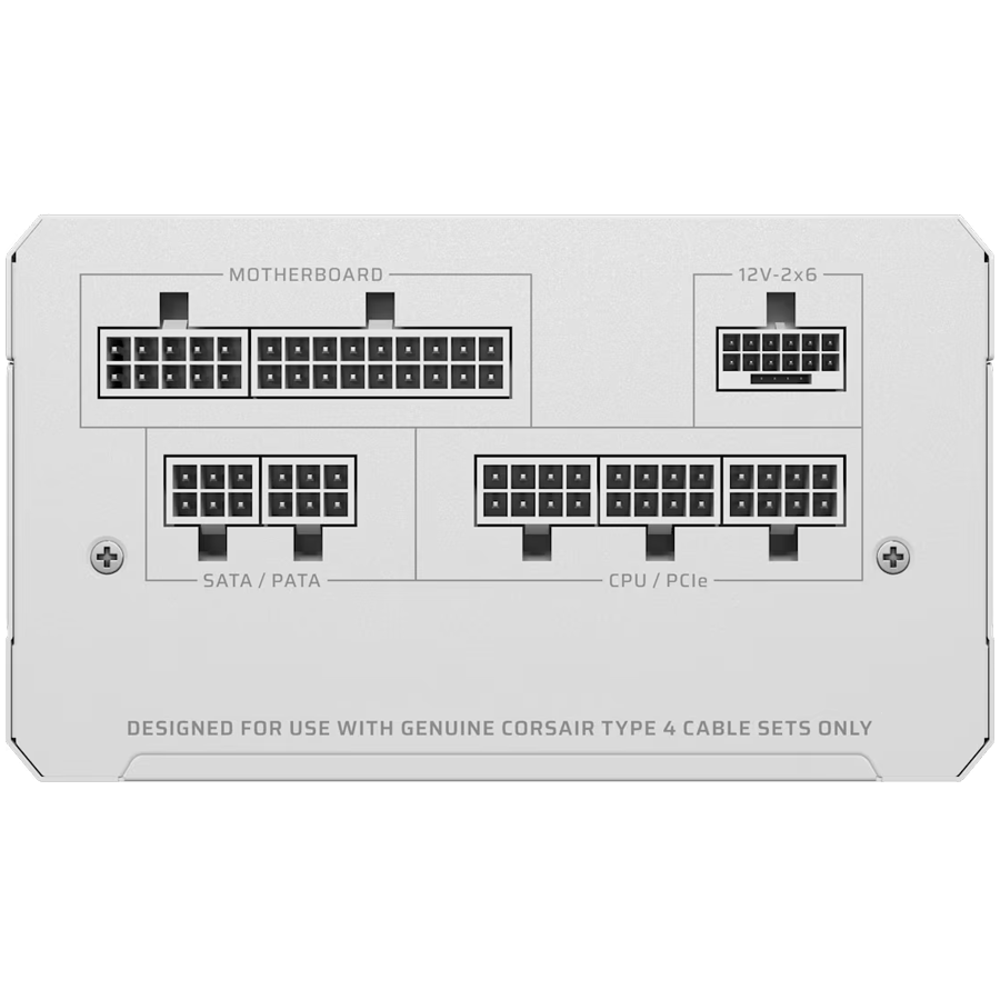 Захранващ блок Corsair RM750e White 750W 80+ Gold ATX 3.1, Fully Modular 3
