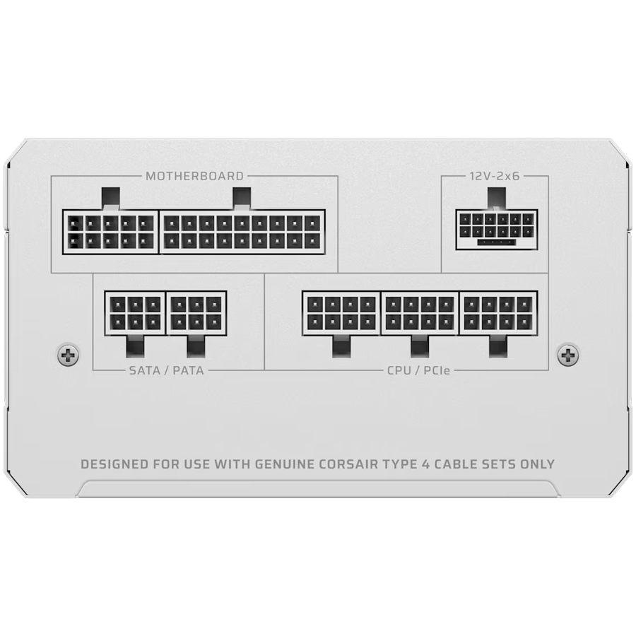 Захранващ блок Corsair RM850e White 850W 80+ Gold ATX 3.1, Fully Modular 3