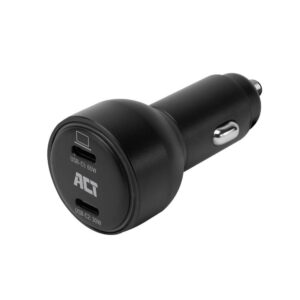 ACT Бързо зарядно за кола 95W 2x USB-C, PD, GAN, 12-24V 1
