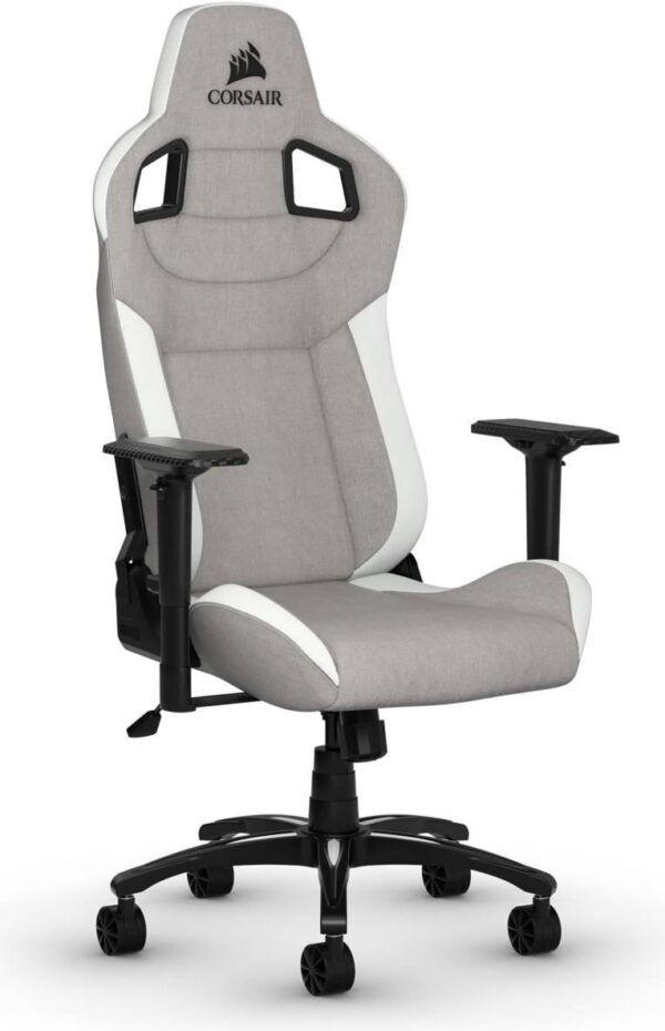 Геймърски стол Corsair T3 RUSH - Fabric Grey/White 1