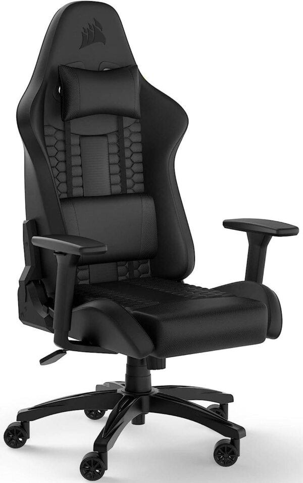 Геймърски стол Corsair TC100 RELAXED - Leatherette Black/Black 1