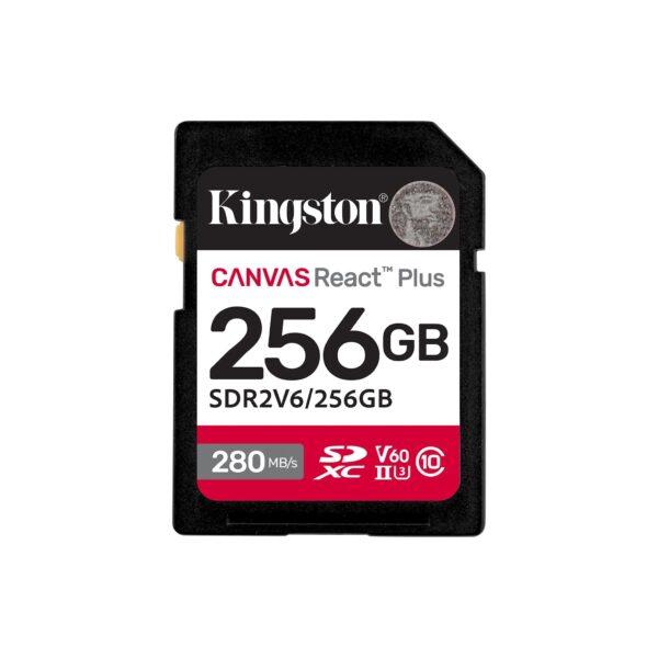 Карта памет Kingston Canvas React Plus V60 UHS-II 256GB 1