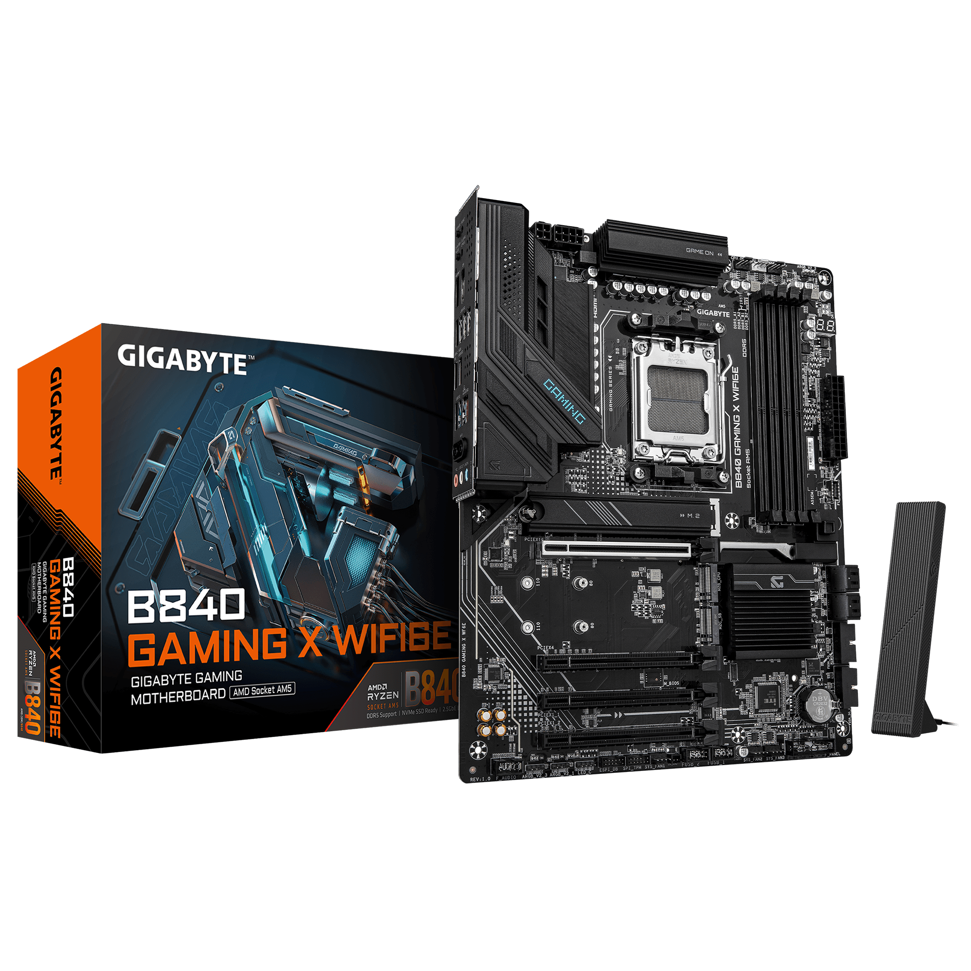 Дънна платка GIGABYTE B840 GAMING X WIFI 6E socket AM5 4