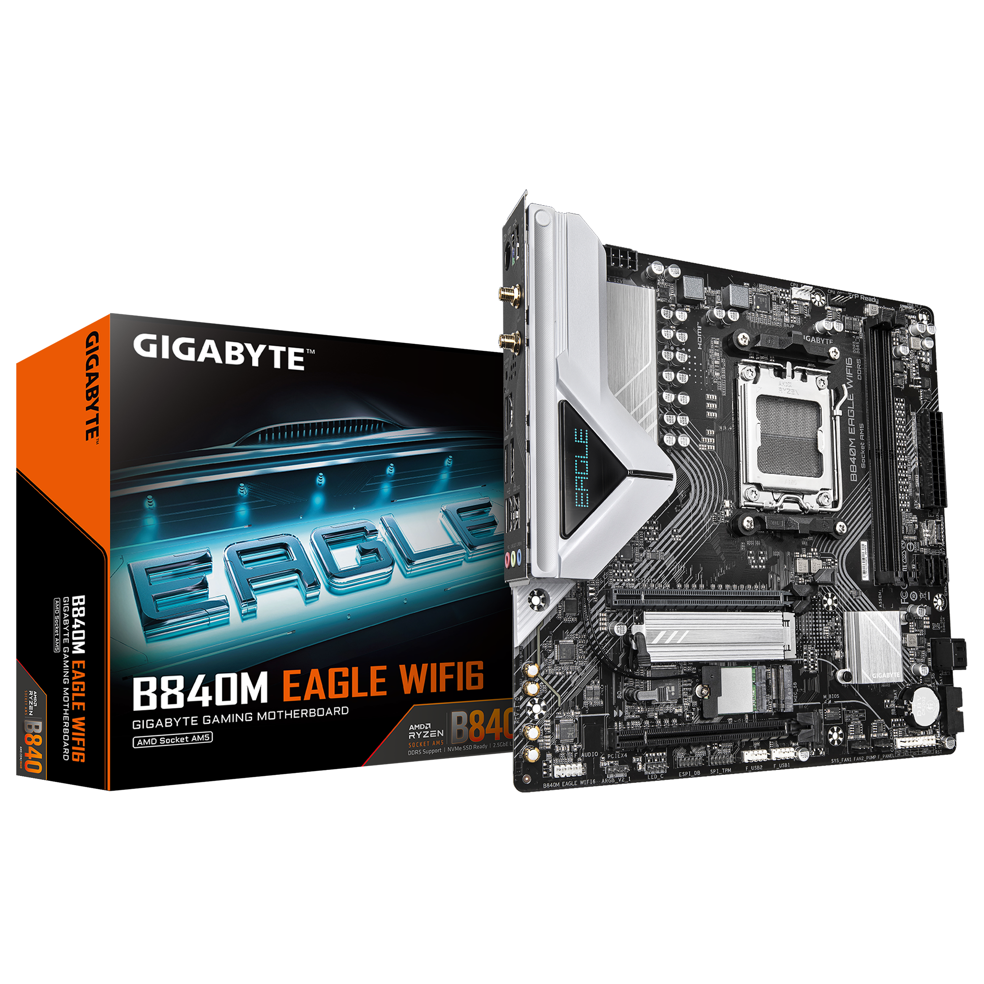 Дънна платка GIGABYTE B840M EAGLE WIFI6 socket AM5 4